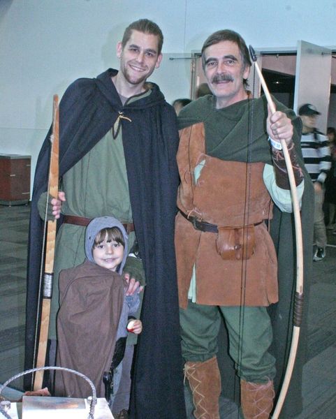 Ranger Riann, his son Arius and myself, holding stead.
