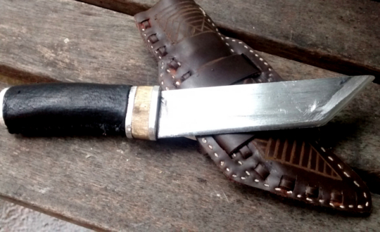 finished sheath and knife