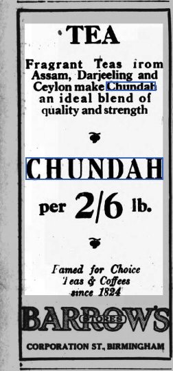 Birm Gazette 3.3.1927. Chudnah tea.jpg