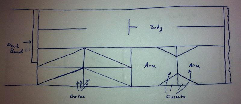 sample cutting diagram for pattern