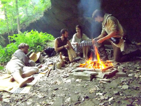 The evening centred around the fire, music, and storytelling.